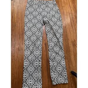 JOSEPH RIBKOFF Geometric Wide Leg Pull on Dress Pant Women's SZ 6 Made in Canada